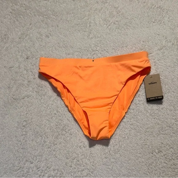Nike Women's High Waist Bikini Bottom Size XXL Orange - Picture 2 of 7